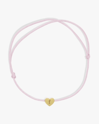 37202304_Koord armband goud - roze - hart