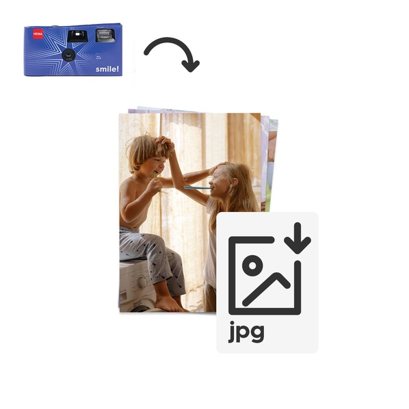 wegwerpcamera + afdrukken + jpg