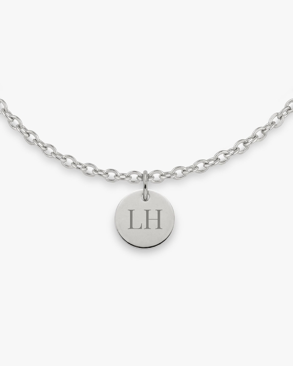 37202282_Initialen ketting - Rondje - Zilver - 1 st-1