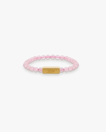 37202331_Rozenkwarts armband kind - goud