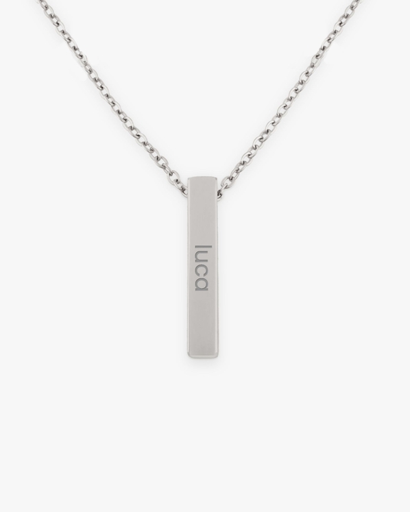 37202346_Bar ketting met naam zilver