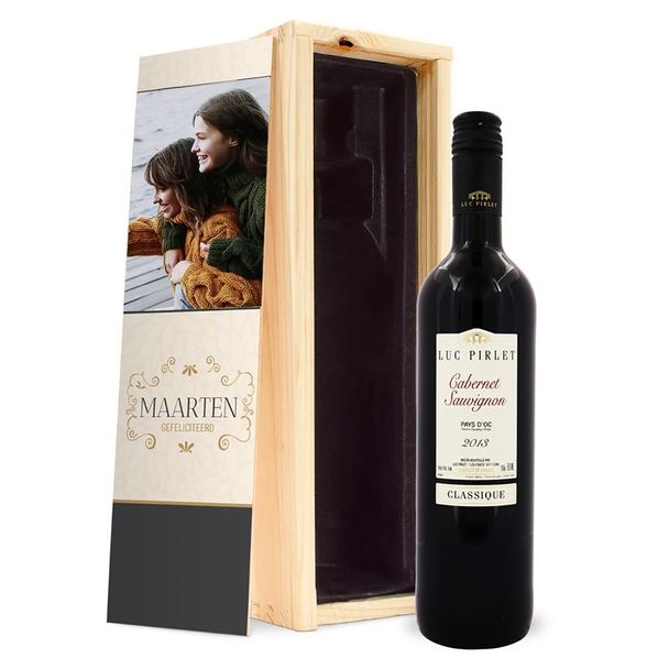 boîte à vin rouge